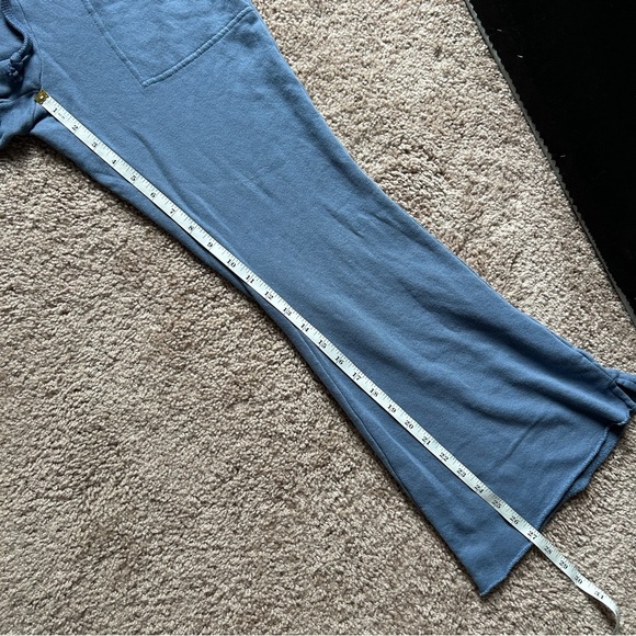 Aerie Weekend Kick It High Waisted Flare Blue Lounge Pants Size Small Short - Picture 10 of 14